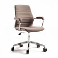 Adjustable office chair with fabric seat in light gray 60 x 60 x 90cm